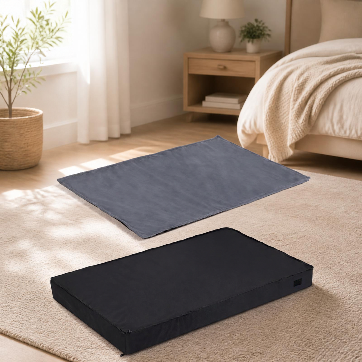 DeepSleep™ – Orthopädisches Hundebett mit abnehmbarem Bezug