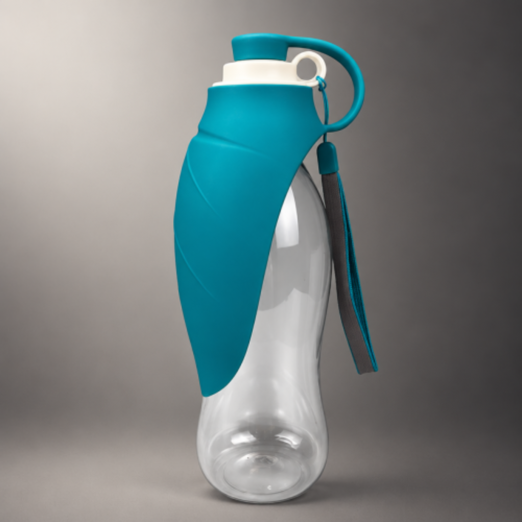 AquaPaw™ – Trinkflasche mit Napf für Hunde & Katzen | 580 ml