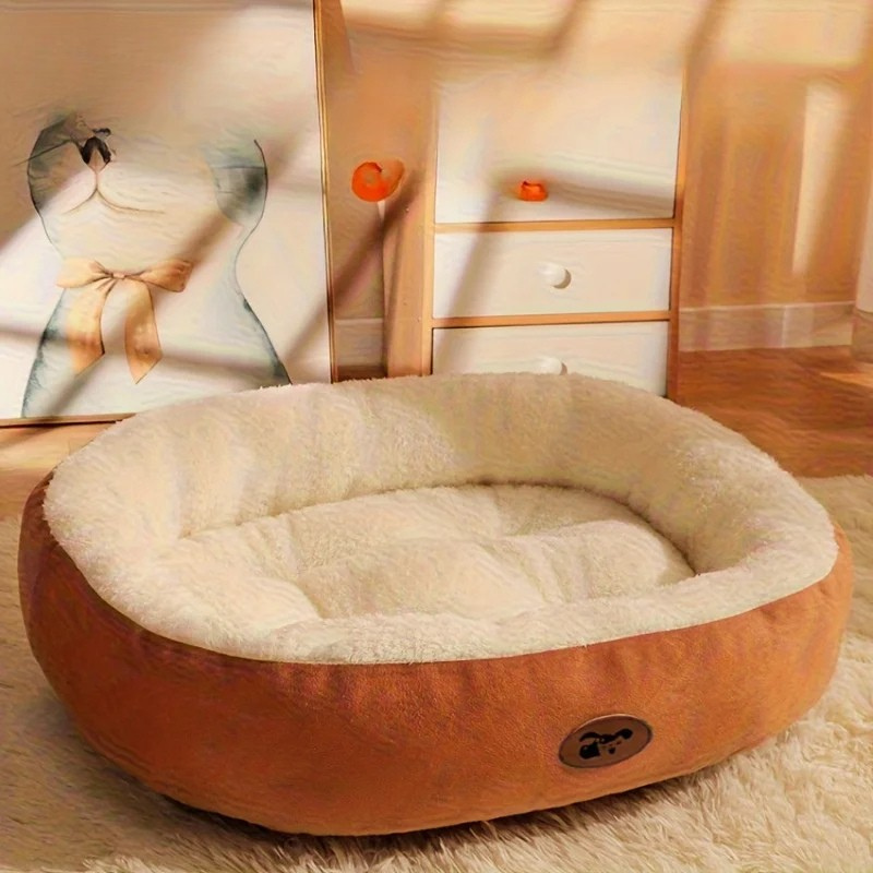 DreamCurl™ – Ergonomisches Kuschelbett für Katzen & Hunde