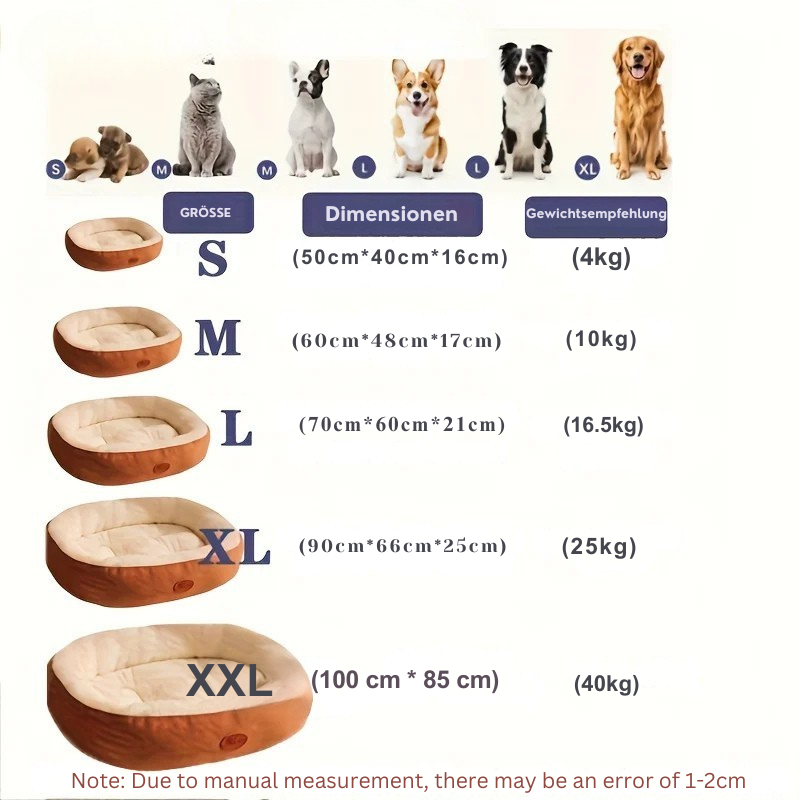 DreamCurl™ – Ergonomisches Kuschelbett für Katzen & Hunde
