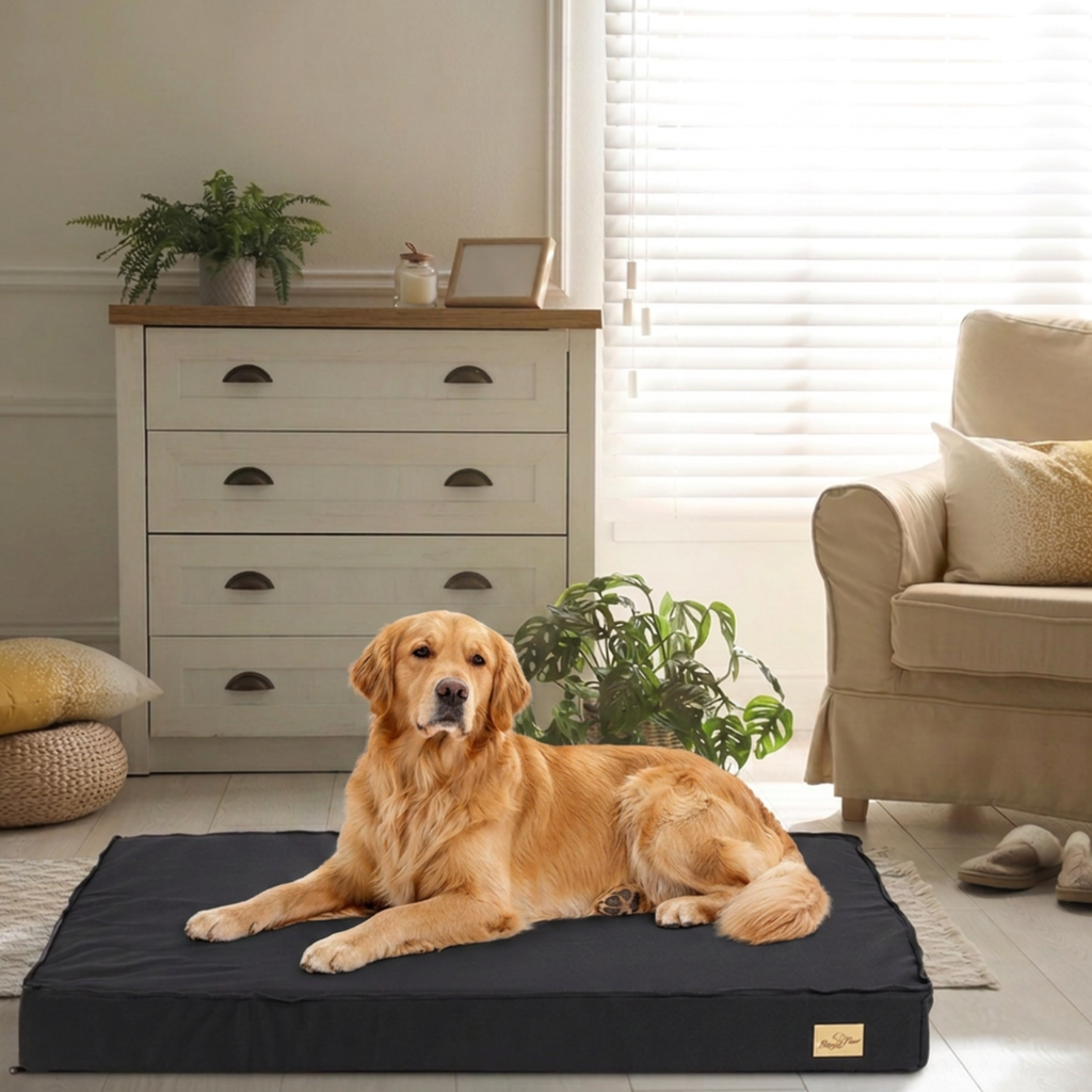DeepSleep™ – Orthopädisches Hundebett mit abnehmbarem Bezug